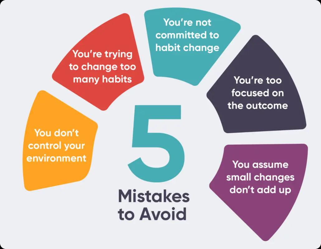 5 mistakes to avoid when changing habits